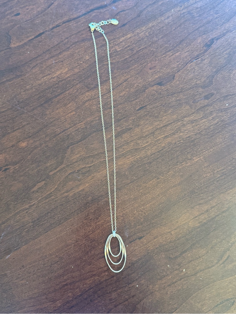 Marco Bicego Gold Triple Oval Pendant Necklace